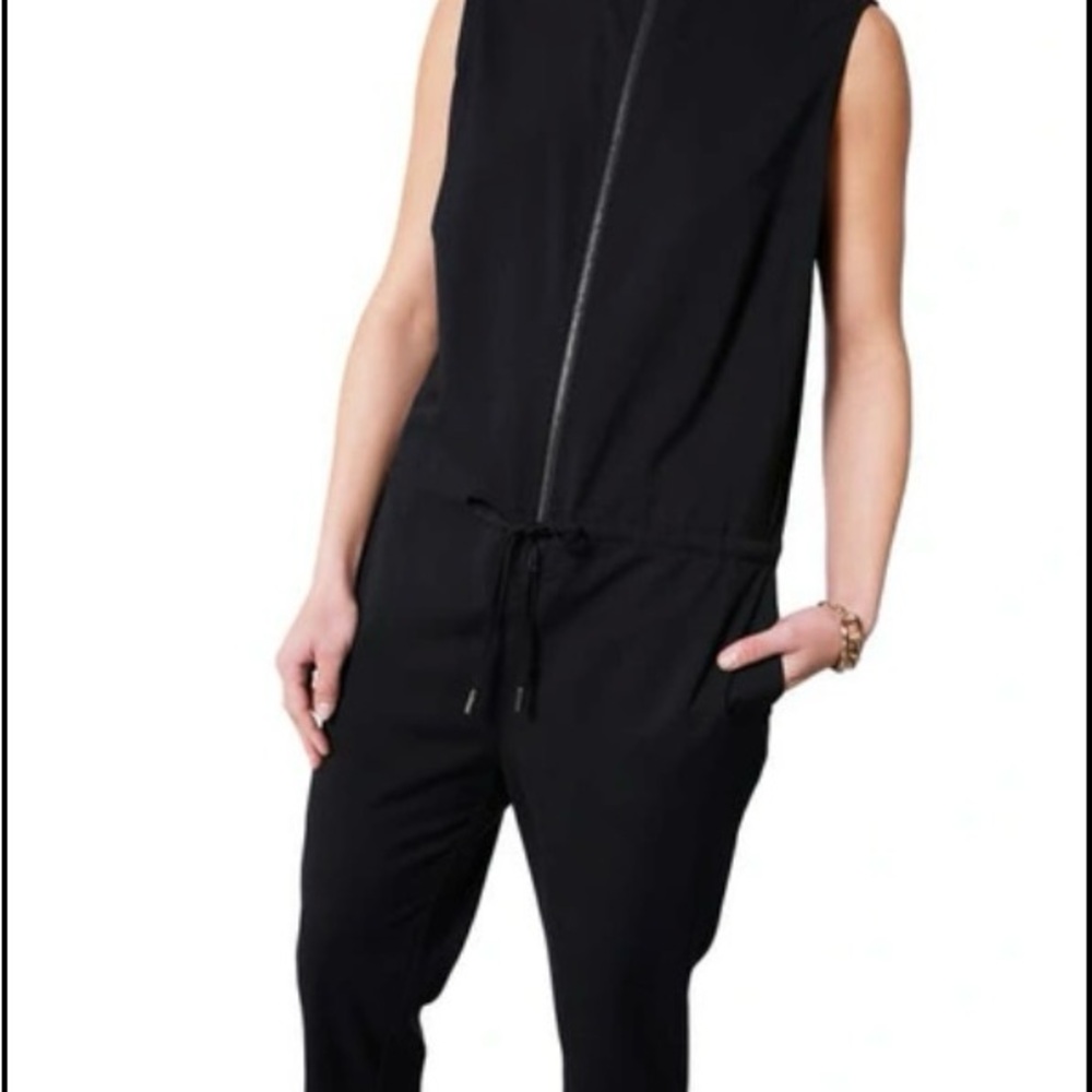 Wildfang Black Sleeveless Jumpsuit